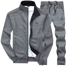 Load image into Gallery viewer, Tracksuits Men Polyester Sweatshirt Sporting Fleece 2019 Gyms Spring Jacket + Pants Casual Men's Track Suit Sportswear Fitness