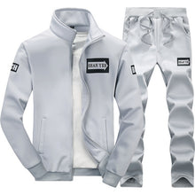 Load image into Gallery viewer, Tracksuits Men Polyester Sweatshirt Sporting Fleece 2019 Gyms Spring Jacket + Pants Casual Men's Track Suit Sportswear Fitness